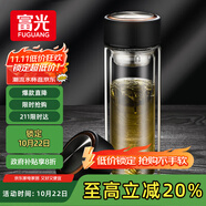 富光男女士雙層玻璃杯 支持團(tuán)購(gòu)經(jīng)典簡(jiǎn)約304茶隔水杯子便攜創(chuàng)意泡茶杯