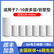 華為凌霄路子母路由器q6e全屋wifi組網(wǎng)mesh字母家用高速千兆無(wú)線光纖電力貓版網(wǎng)線wifi5大戶型別墅 華為Q6電力線版1母+6子在線