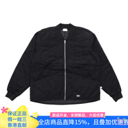 Dickies Premium Collection Quilted 純色拉鏈合身長(zhǎng)袖工裝夾克外套 男 黑色 S