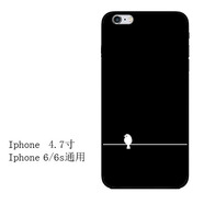 OLOEYiphone7蘋(píng)果6s手機(jī)殼6plus硅膠全包軟殼5s情侶浮雕8X掛繩保護(hù)套se 4.7寸6/6s通用一線(xiàn)立鳥(niǎo)