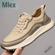 MLEX俄羅斯飛行員男鞋圣力馬鞋男士登山鞋2025新款休閑板鞋子 卡其色 40