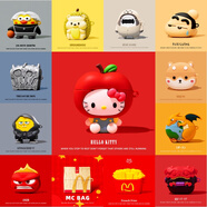 范塔希適用于vivo tws 5hi-fi耳機保護套 新款VIVO TWS 5無(wú)線(xiàn)藍牙耳機殼 硅膠防摔軟殼vivotws5保護套 紅蘋(píng)果凱蒂貓戴防塵塞送掛鉤 vivo tws5/5Hi-Fi