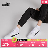 彪馬（PUMA）經(jīng)典復古透氣小白鞋男女情侶款百搭休閑板鞋CAVEN 384953 白-黑色-銀色-04 36