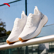 安踏（ANTA）氫跑7丨輕質(zhì)透氣跑步鞋男2025冬季新款緩震運動(dòng)跑 紙莎白/霧灰-1 39 (245mm)