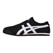 Onitsuka Tiger鬼冢虎同款德訓(xùn)鞋tiger男女運(yùn)動鞋老虎鞋一腳蹬帆布鞋小白鞋 黑白（帆布不系帶） 42