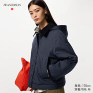 優(yōu)衣庫合作款/女裝PUFFTECH空氣棉服短茄克/夾克479764 69 藏青色 XL