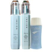 化妝品店新水份緣舒悅套裝水乳洗面奶保濕滋潤女 3乳活泉粉底液象牙白送禮包