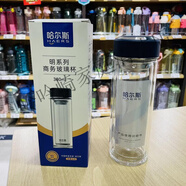 哈爾斯（HAERS）高檔商務(wù)經(jīng)典雙層高硼硅加厚隔熱玻璃杯耐熱防爆耐高溫茶水杯子 hbw-380-97380ml靛藍 0只