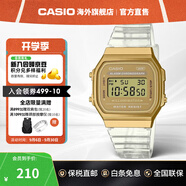 卡西歐（CASIO）手表旗艦店 黑客帝國防水學生男石英電子小黑表 輕奢情人節(jié)禮物 A168XESG-9ADF