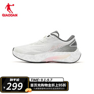 喬丹女跑步鞋飛影4.0女子跑鞋運動鞋輕便軟彈 樺白色/鯊魚灰 35