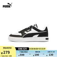 彪馬（PUMA）經(jīng)典復古透氣小白鞋男女情侶款百搭休閑板鞋CAVEN 384953 白-黑色-黑色-24 40.5