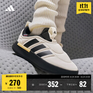 adidas ADIPUFF面包鞋柔軟舒適保暖棉鞋秋冬阿迪達斯官方輕運動(dòng)   漢玉白/黑色/淺橙黃 (偏小，推薦買(mǎi)大0.5碼)   44.5