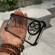 際客適用小米紅米k80手機保護殼鏡頭全包k80pro保護套矽膠 軟矽膠巜巜【石墨黑-四角氣囊防摔軟殼】送全屏保護膜 紅米K80Pro