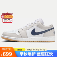 耐克NIKE七夕情人節(jié)禮物男休閑鞋 JORDAN 1 運動鞋553558-146灰白44