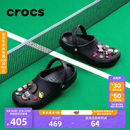 crocs卡駱馳檀健次同款經(jīng)典洞洞鞋男沙灘鞋戶外沙灘包頭拖鞋女鞋|10001 黑色-001 41 /42(260mm)
