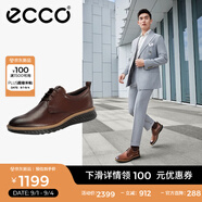 愛步（ECCO）皮鞋男 男士皮鞋夏季休閑皮鞋透氣軟底商務(wù)德比鞋 適動混合836404 棕色83640401053 43