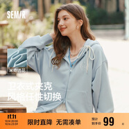 森馬迪士尼米奇家族合作外套女連帽寬松2025春季繡花夾克109125108001