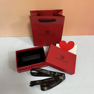 三棲虎原版高仿口紅禮盒 香水禮盒 禮袋手提袋 空盒生日情人節禮物盒 亞曼尼短口紅盒一套