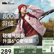 蕉下（beneunder）外套女氣絨圓領(lǐng)棉服春秋保暖防風(fēng)戶外CL002藕荷粉L
