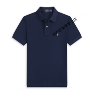POLO SPORT美國保羅polo衫男夏季短袖翻領(lǐng)小馬標純棉T恤刺繡商務(wù)休閑男裝 寶藍色白標 L （150-170斤）