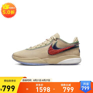 耐克NIKE七夕禮物 男 LeBron 20減震耐磨籃球鞋 DV9089-200 棕紅 38.5