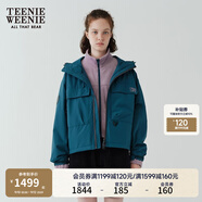 Teenie Weenie【趙露思同款】小熊外套女秋冬城市戶外三合一搖粒絨三防外套 綠色 XS (155)