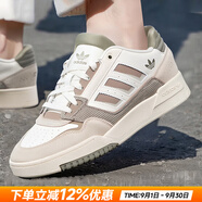 阿迪達斯（adidas）三葉草男鞋女鞋25秋新款低幫板鞋復(fù)古潮流休閑鞋舒適運動鞋滑板鞋 白/粉棕/卵石銀灰/DROP STEP 40.5 內(nèi)長250mm