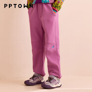 巴巴小鎮（PPTOWN）女童工裝褲秋冬季2025新款洋氣兒童束腳褲中大童休閑褲子 13860粉紫色 160