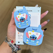 史迪仔翻蓋手機適用AirPods1/2代通用Pro/Pro二代新4代保護殼降噪 史迪仔翻蓋手機單殼 蘋(píng)果 Airpods 3