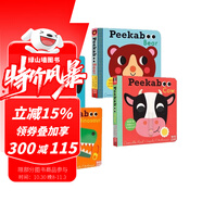 英文原版 Nosy Crow紙板操作書 培養(yǎng)幼兒想象力 大嘴鳥出品 歐美經(jīng)典兒童歌謠 綠山墻 套裝二 Peekaboo 紙板操作書4冊 綠山墻圖書