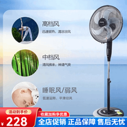 艾美特家用五葉電風(fēng)扇勁爽機(jī)械式大風(fēng)量立式落地扇節(jié)FS4067T2-5 艾美特遙控16寸FS4067R2-5