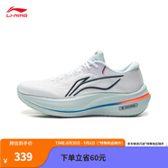 李寧越影5丨反光緩震保護跑鞋男子2025新款簡(jiǎn)約休閑運動(dòng)鞋ARHV015 標準白-1 42