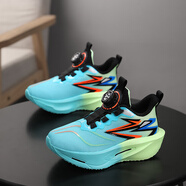 里奇.喬丹   RICKY JORDAN赤兔8Pro男童鞋子2025秋季新款透氣雙網(wǎng)兒童運動(dòng)鞋女孩軟底跑步鞋 湖藍 32