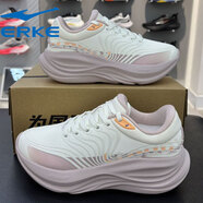 鴻星爾克（ERKE）女鞋2025冬季新款厚底舒適運動(dòng)鞋輕便綜訓跑步鞋12125414181 微晶白008 35