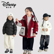 迪士尼（Disney）2025秋冬加厚兒童外套運動(dòng)戶(hù)外防風(fēng)保暖沖鋒衣中大童三件套 【三件套】I紅外套+黑羽絨內搭+白抓絨里搭 160 /76 建議80-100斤
