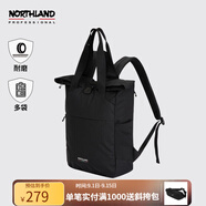 諾詩(shī)蘭（NORTHLAND）大容量雙肩包休閑運(yùn)動(dòng)登上耐磨分倉(cāng)多袋休閑手提包NZBCT0502S 黑色 M