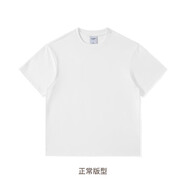 NOTHOMME重磅280g潮牌棉內(nèi)搭情侶白色打底衫短袖色T恤男 大白色230g滿兩件 S 165