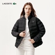 LACOSTE法國鱷魚(yú)女裝秋冬時(shí)尚潮流立領(lǐng)短款外套羽絨服女|BF5482 031/黑色 XL 42/175