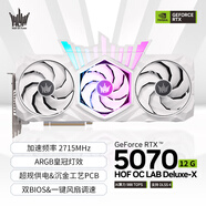 影馳 名人堂 GeForce RTX 5070 HOF OC LAB Deluxe-X 12G GDDR7 DLSS 4 電競游戲設計剪輯AI電腦顯卡
