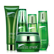 漢芳（ANVAN）漢芳翠葉蘆薈清透補水化妝品套裝女士學(xué)生面部護理補 5件套一套