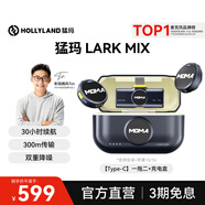 猛瑪LARK MIX無(wú)線領(lǐng)夾麥克風(fēng)MOMA猛犸手機(jī)相機(jī)直播vlog戶(hù)外采訪微小型紐扣麥克風(fēng)一拖二 Type-C版一拖二帶盒 標(biāo)配