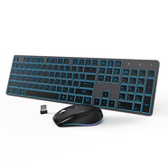 邁從（MCHOSE）同款充電款RGB發(fā)光鍵盤(pán)鼠標套裝電腦筆記本女生無(wú)線(xiàn)鍵鼠家用辦公靜音 【RGB背光充電款太空灰】【無(wú)線(xiàn)鍵鼠套裝】