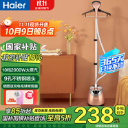 海爾（Haier）掛燙機大功率燙衣服大蒸汽掛燙機家用小型立式熨斗熨燙機HGS-2510B 香檳金