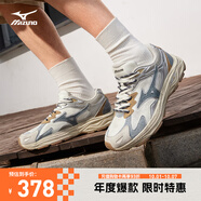 美津濃（MIZUNO）男女跑步鞋 緩震透氣 網(wǎng)面拼接 反光標識 RACER S 01/丹寧  40