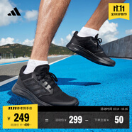 adidas GALAXY 5挑戰(zhàn)里程舒適網(wǎng)面體測跑鞋男子阿迪達斯官方   黑色   40.5