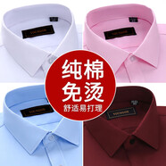雅戈爾男士長(cháng)袖襯衫2025春秋新款純.棉免燙高端婚禮喜爸爸休閑襯 有同款短袖有需要聯(lián)系客 e 40 建議1-150斤