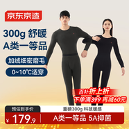 京東京造【發(fā)熱 抑菌 舒暖】加絨男式保暖內衣男秋衣秋褲男 深灰XXL