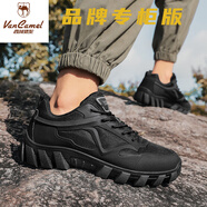 西域駱駝（VANCAMEL）秋冬馬丁靴男款作戰(zhàn)術訓練徒步高幫戶外登山透氣野外沙漠軍訓靴子 黑色 （常規(guī)） 39