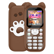 小辣椒2025新款可愛(ài)兒童手機戒網(wǎng)癮學(xué)生專(zhuān)用初中高中生戒網(wǎng)非智能通可定位按鍵男女小孩超小老人機小靈通 咖啡色 移動(dòng)4G_官方標配_無(wú)充電器_512MB