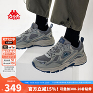 KAPPA卡帕男鞋增高老爹鞋男2025秋季戶外運動鞋子男百搭休閑鞋軟底跑鞋 香根草綠 40